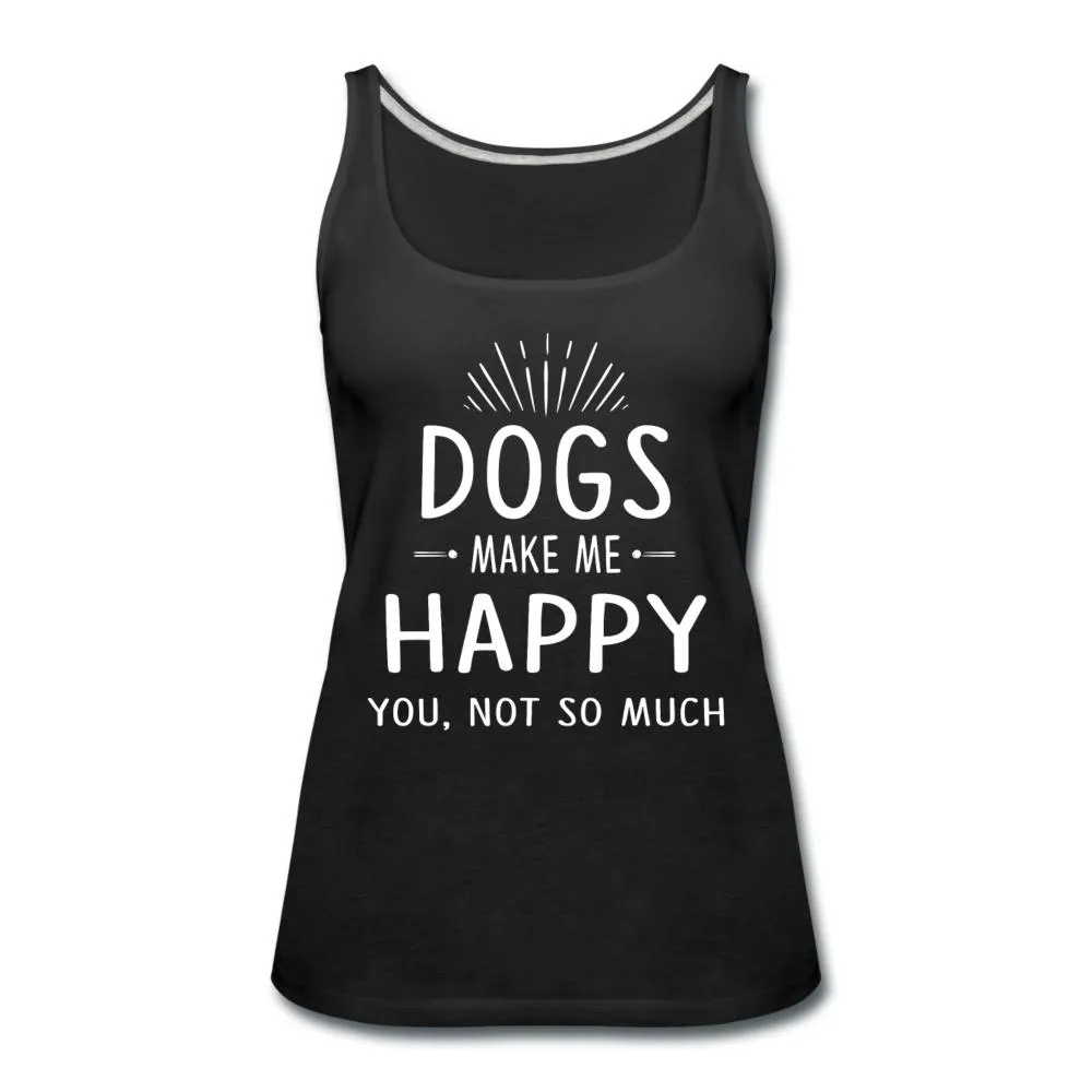 Dogs make me happy Women's Tank Top